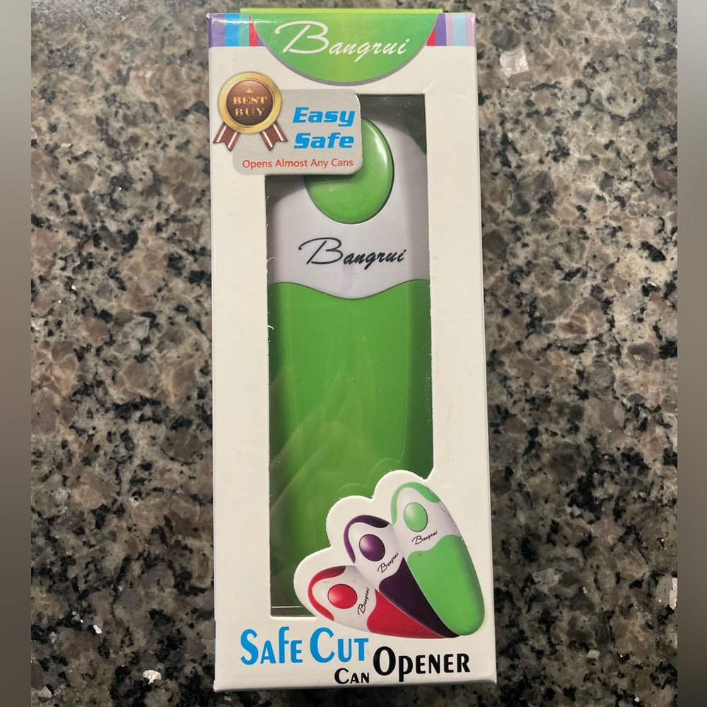Green Electronic Can Opener - Easy Safe